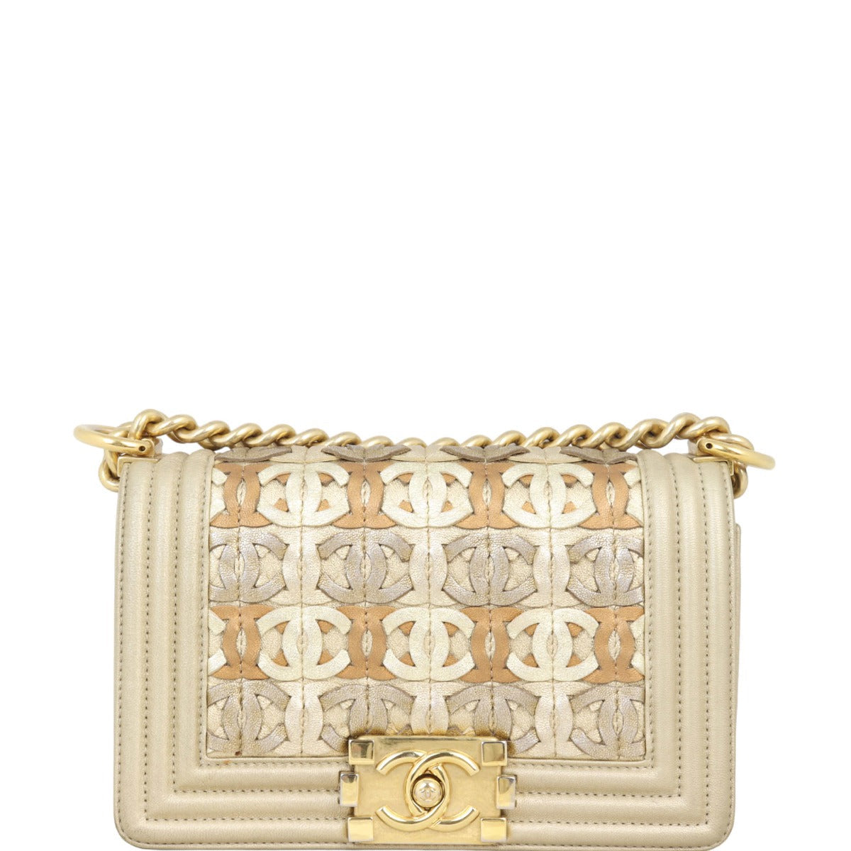 Chanel Boy CC Cutout Handbag Small