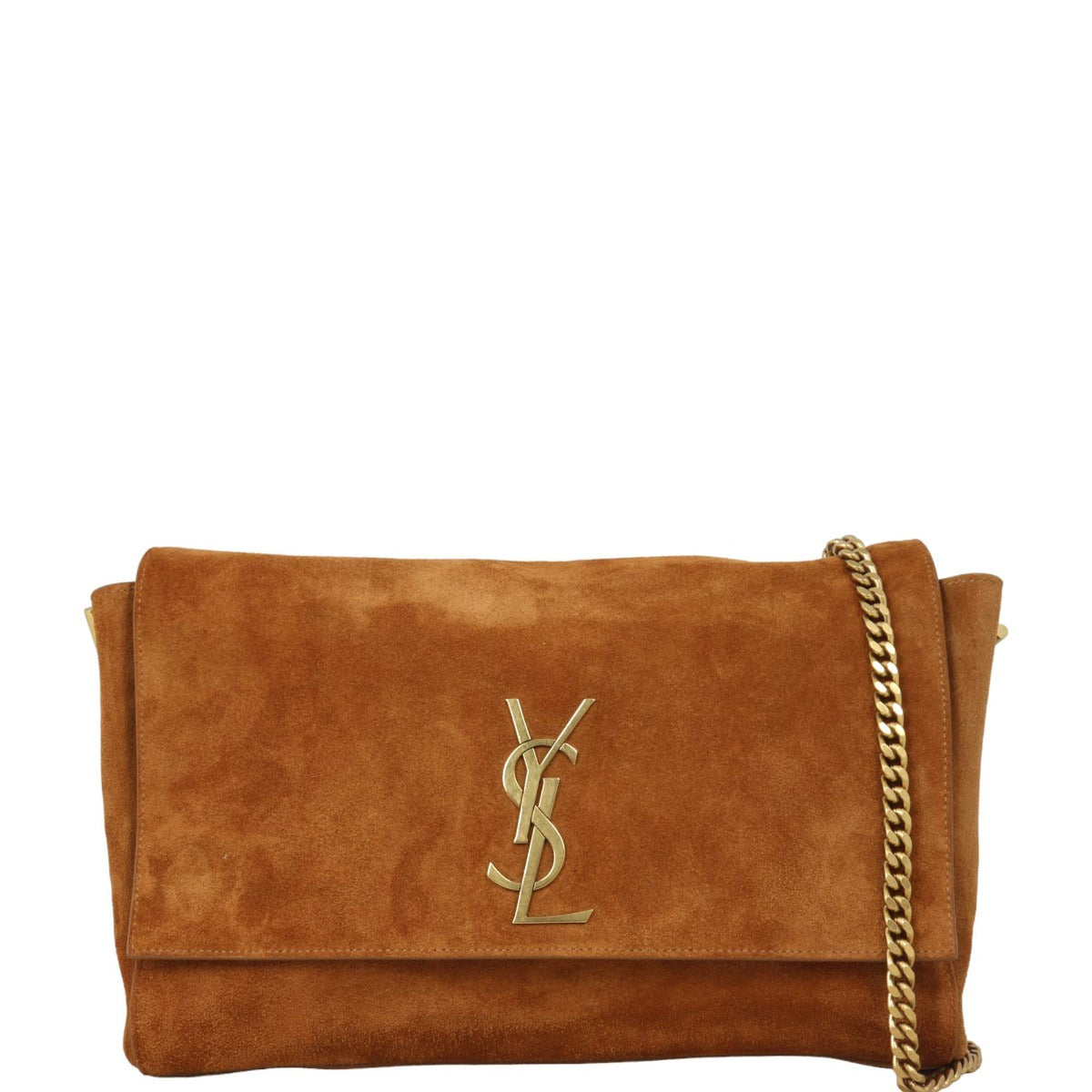 YSL Saint Laurent Reversible Kate Shoulder Bag Suede Medium