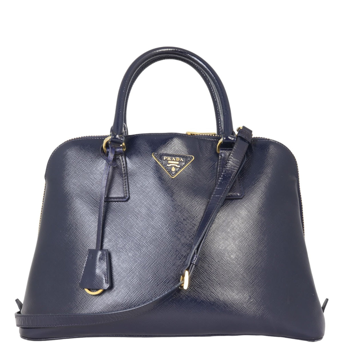 Prada Saffiano Vernice Promenade Handbag Travel Bag