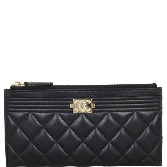 Chanel Boy Zip Pouch Handbag Small
