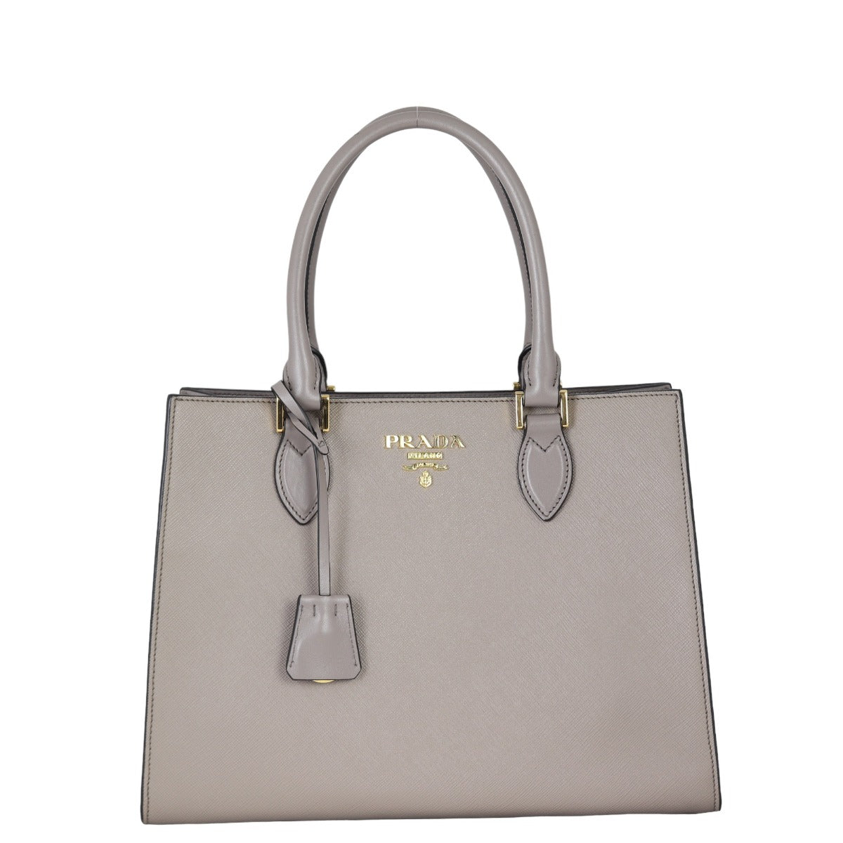 Prada Saffiano Cuir City Calf Two Way Tote Tote Bag