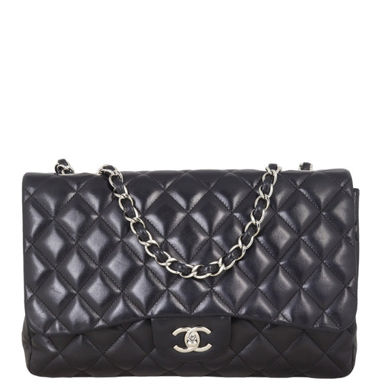 Chanel Classic Single Jumbo Handbag Quilted Flap Shoulder Bag