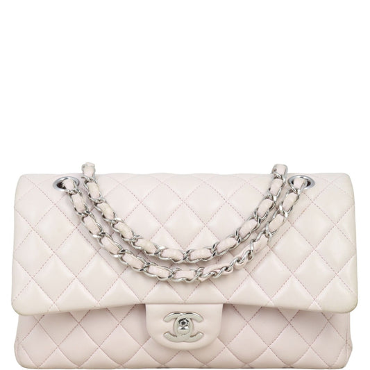 Chanel Classic Double Pale Handbag Pink Medium