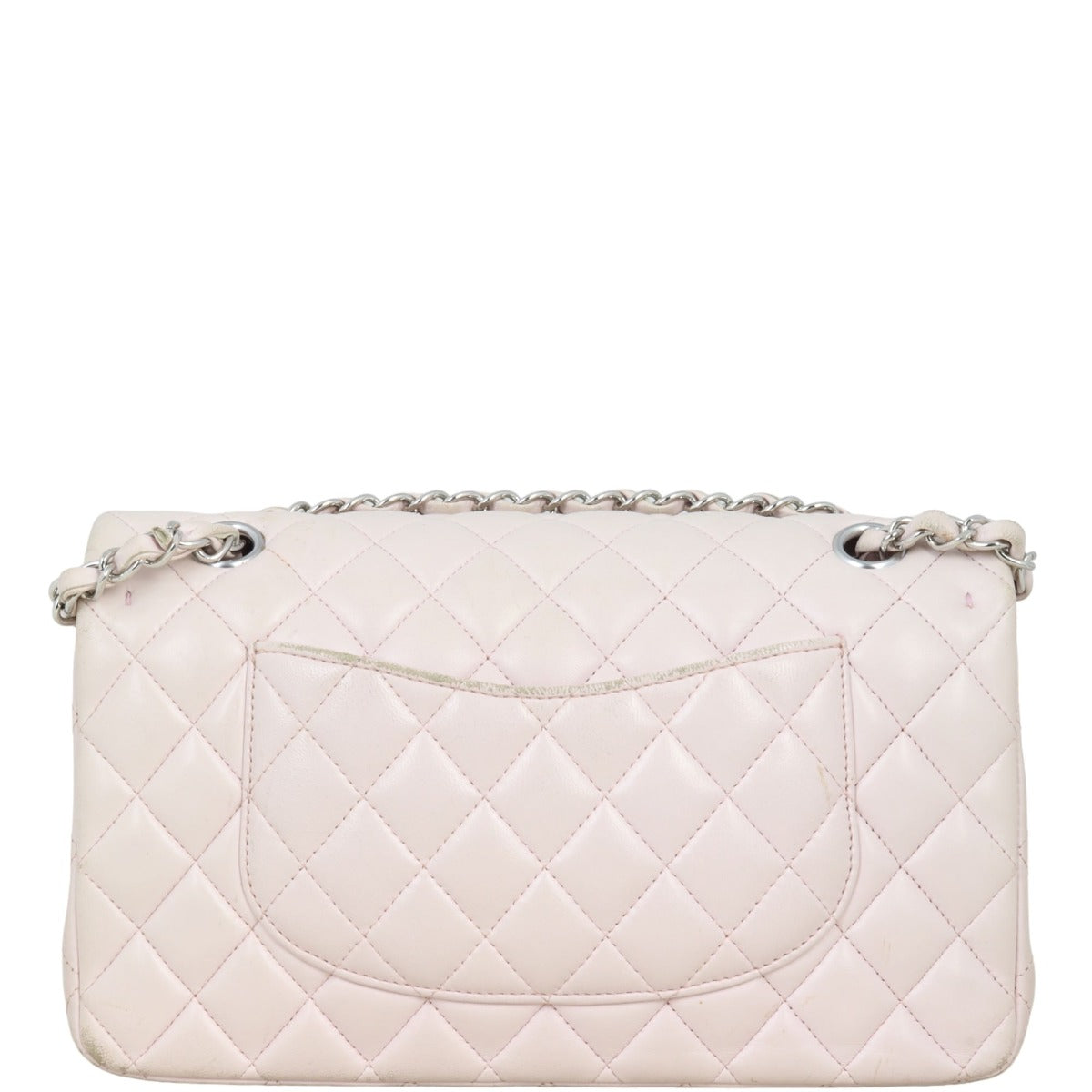Chanel Classic Double Pale Handbag Pink Medium