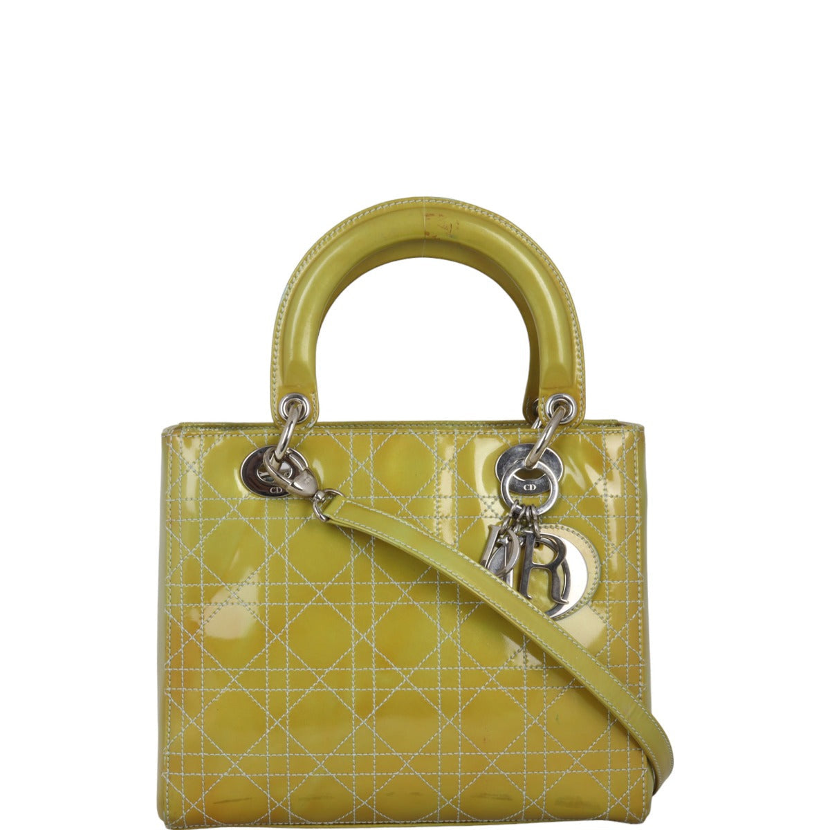 Dior Crossbody Bag Lady 13 Patent Medium Shoulder Bag