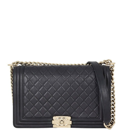 Chanel Boy New 22 Series Handbag Black Medium