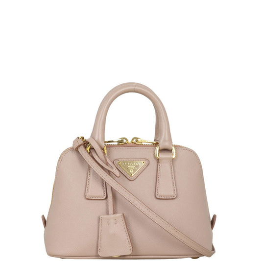 Prada Bag Lux Promenade 2 Saffiano Pink Mini Mini Bag