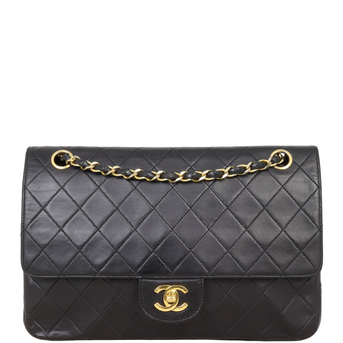 Chanel Classic Double Handbag Black Medium