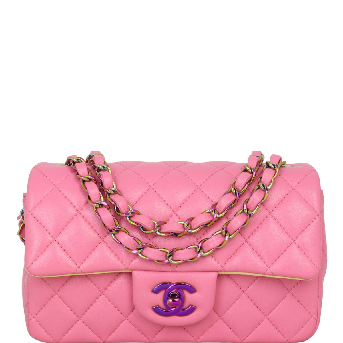 Chanel Classic Flap Rectangular Bag Pink Mini Bag Rectangular Bag29112023