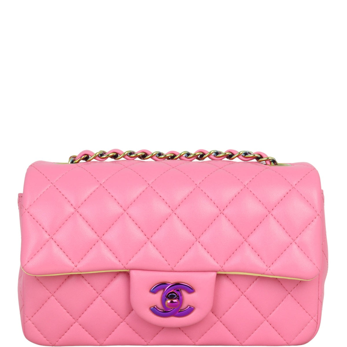 Chanel Classic Flap Rectangular Bag Pink Mini Bag Rectangular Bag29112023