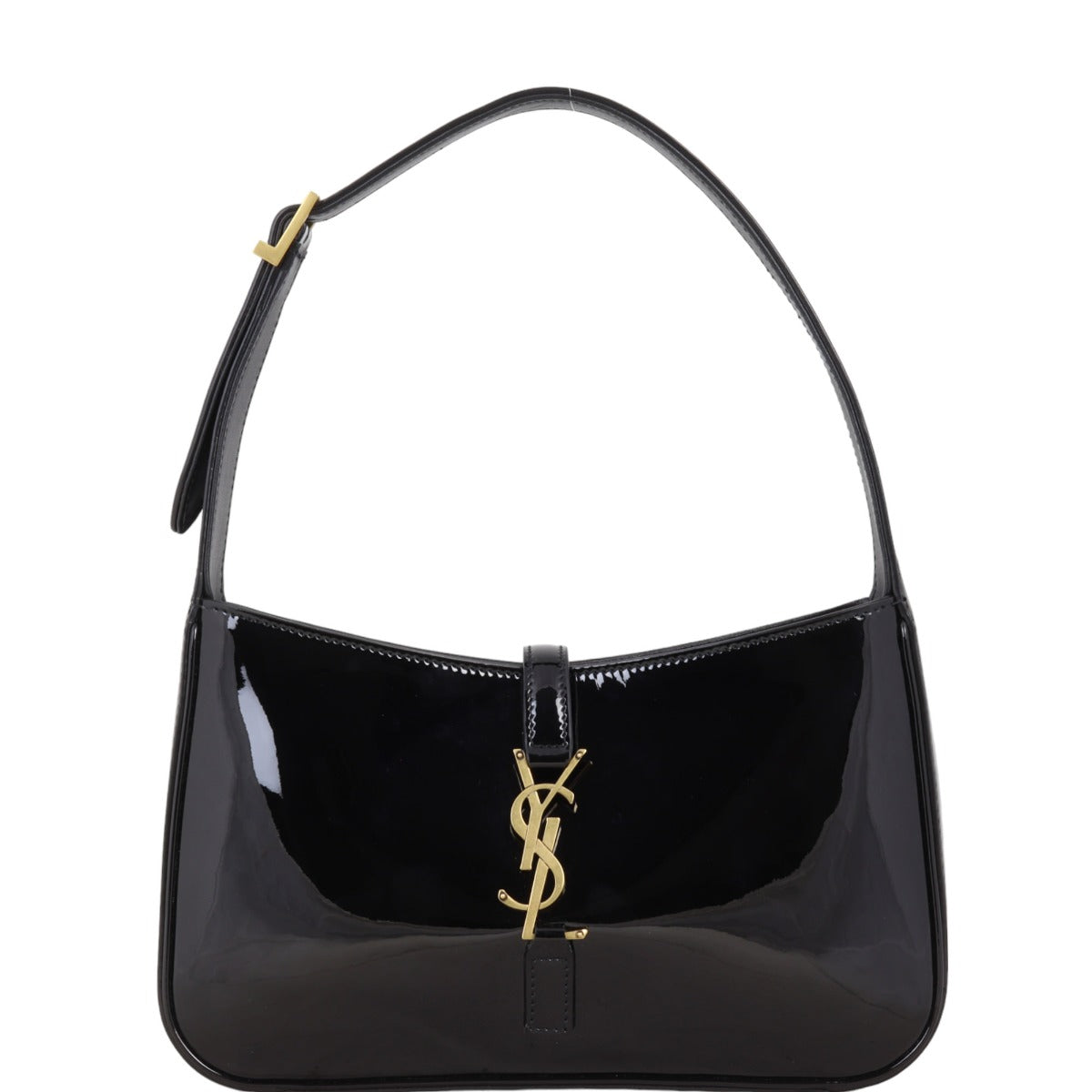 YSL Saint Laurent Le Hobo Patent Shoulder Bag