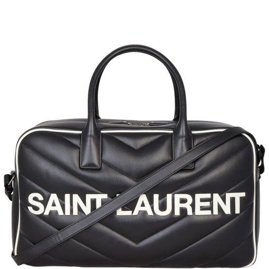 YSL Saint Laurent Saint Laurent Miles Chevron Bowling Bag Matelasse Travel Bag