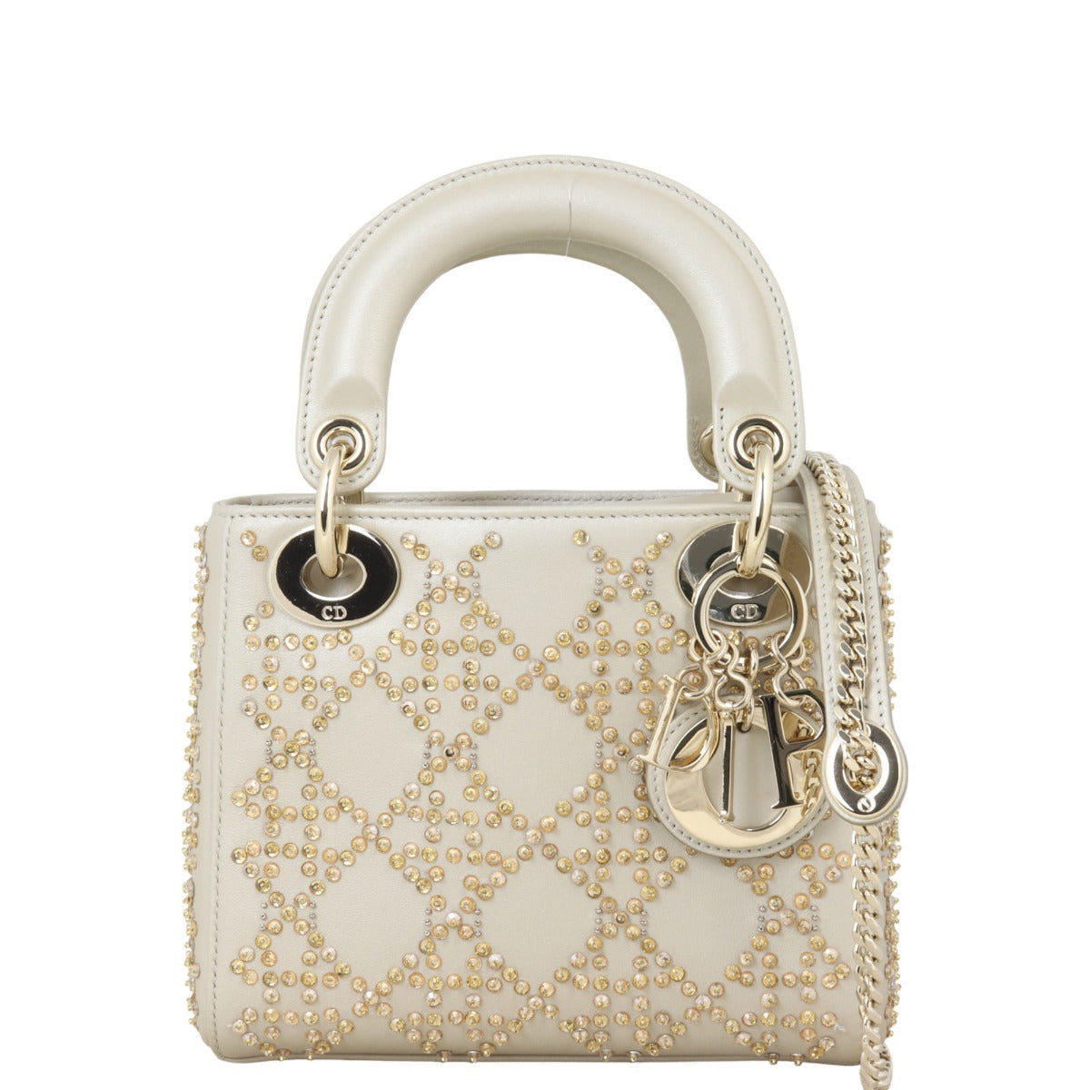 Dior Lady Beaded Handbag Mini Travel Bag