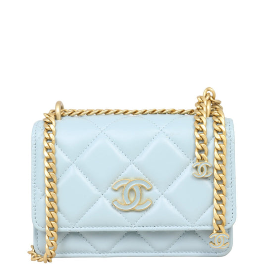 Chanel Enamel Wallet on Handbag Mini Chain Mini Bag