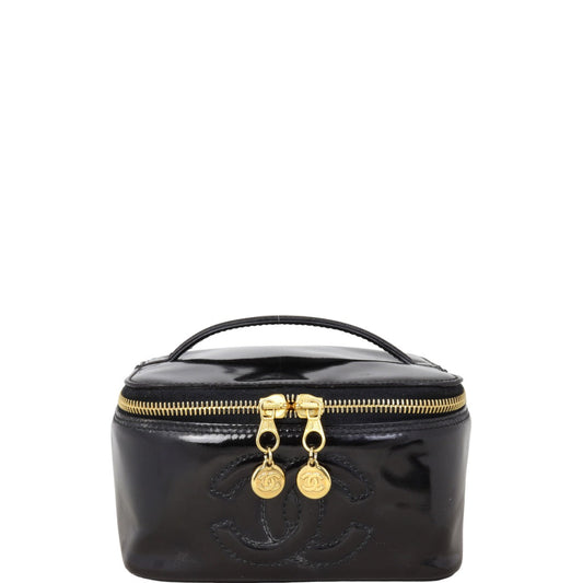 Chanel CC Vanity Case Patent Handbag