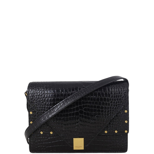 YSL Saint Laurent Saint Laurent Margaux Shoulder Bag Croc Embossed