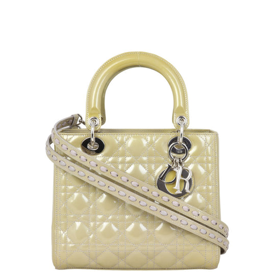 Dior Crossbody Bag Lady 9 Patent Medium Shoulder Bag
