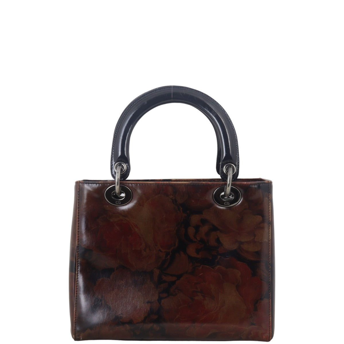 Dior Lady Printed Rose Handbag Medium Travel Bag