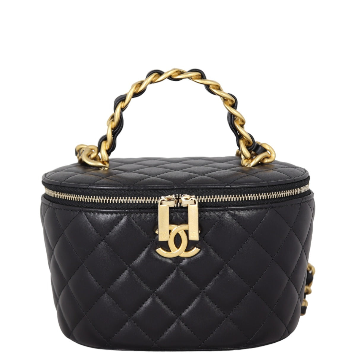 Chanel Top Handle Vanity Case with Chain Handbag