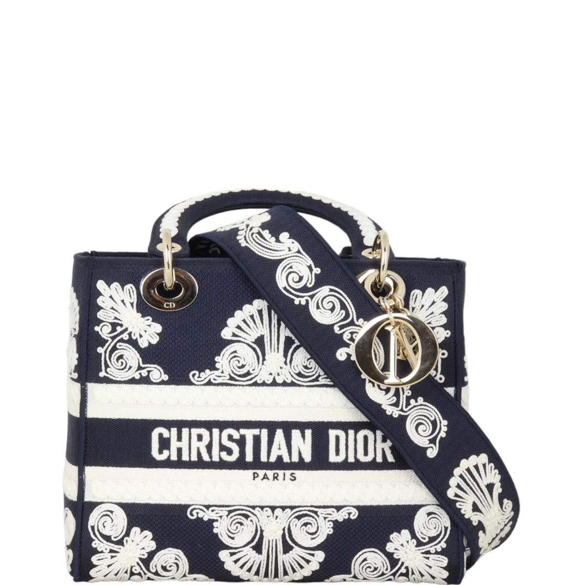 Dior Handbag Lady D-Lite 5 Canvas Medium