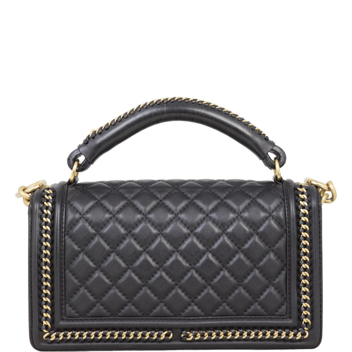 Chanel Boy Old Paris-Rome Top Handle Medium Chain Handbag