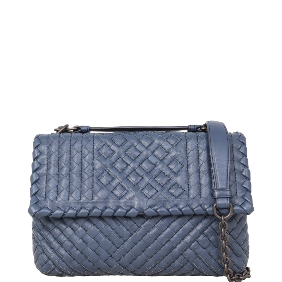 Bottega Veneta Intrecciato Olimpia Shoulder Bag Small