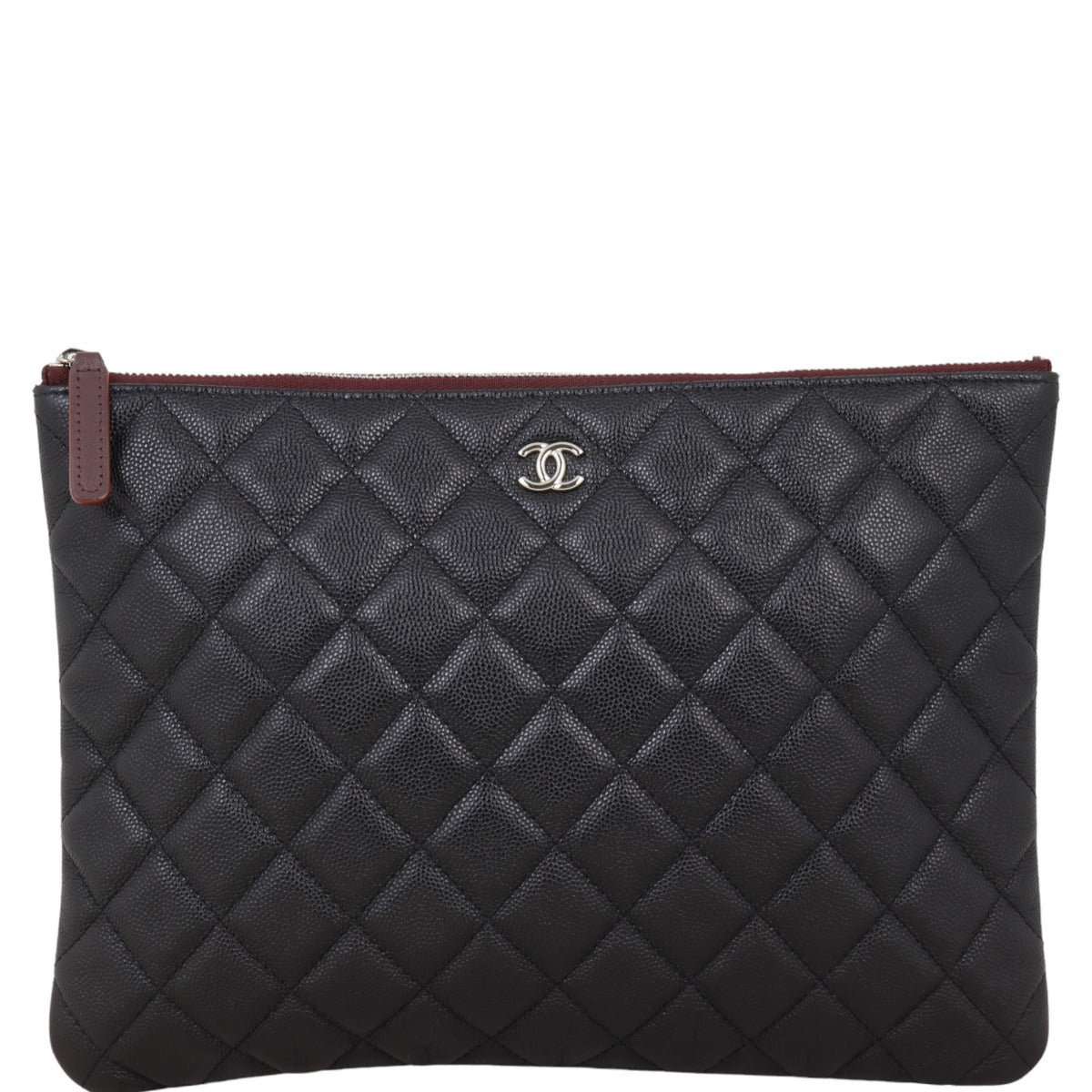 Chanel Classic O-Case Pouch Caviar Handbag Medium