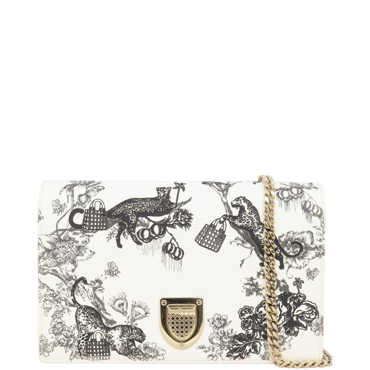 Dior Crossbody Bag ama Toile de Jouy Wallet On Chain Shoulder Bag