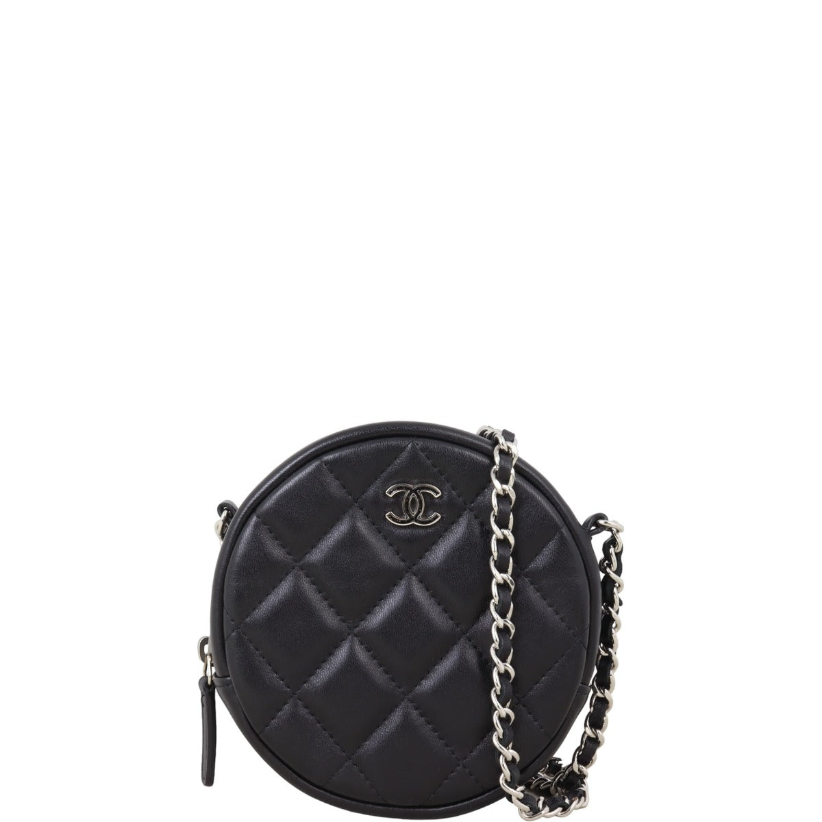 Chanel CC Round Clutch with Chain Clutch Bag