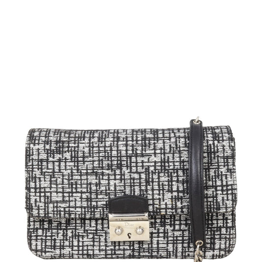 Dior Crossbody Bag Miss Promenade Pouch Tweed 2 Shoulder Bag
