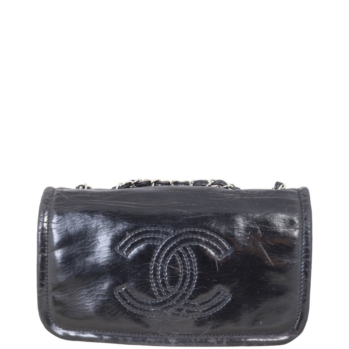 Chanel CC Vinyl Lipstick Ligne Bag Flap Handbag Flap Bag05062024