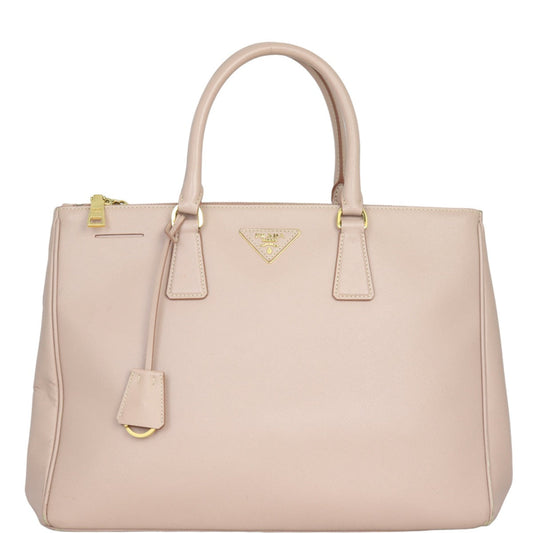 Prada Tote Bag Lux Galleria Double Tote 8 Saffiano Pink Large