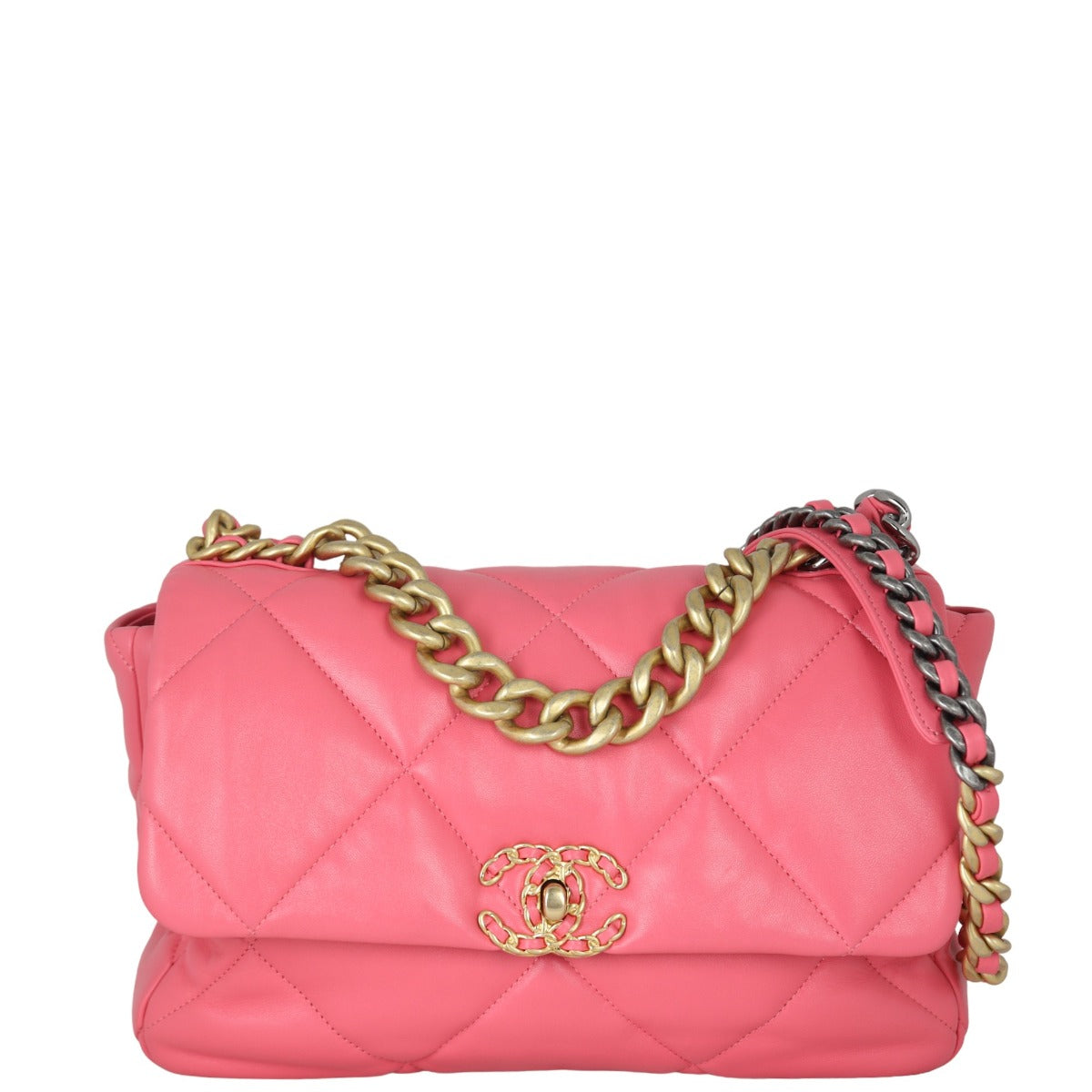 Chanel 19 Bag Pink Large Handbag