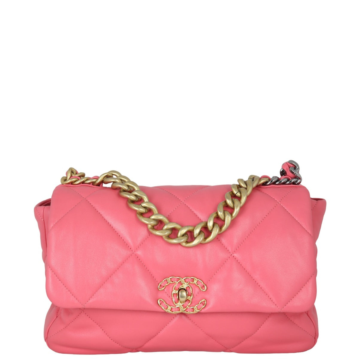 Chanel 19 Bag Pink Large Handbag