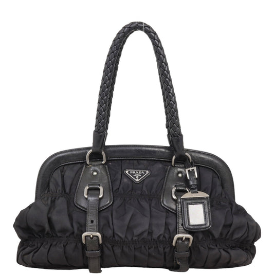 Prada Tessuto Gaufre Frame Tote Handbag Tote Bag