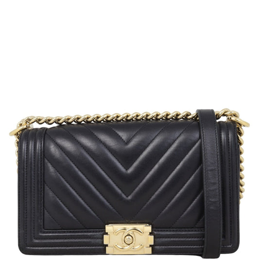 Chanel Boy Old Chevron 23 Series Handbag Medium