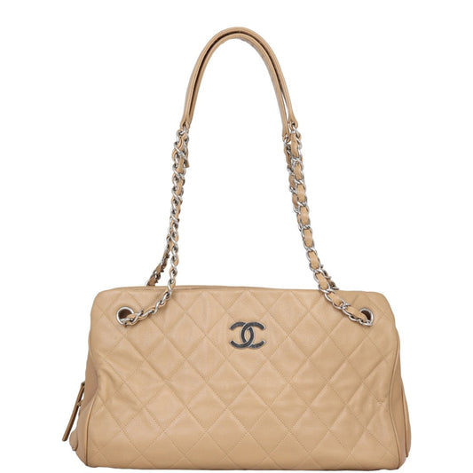 Chanel CC Tote Quilted Tote Bag