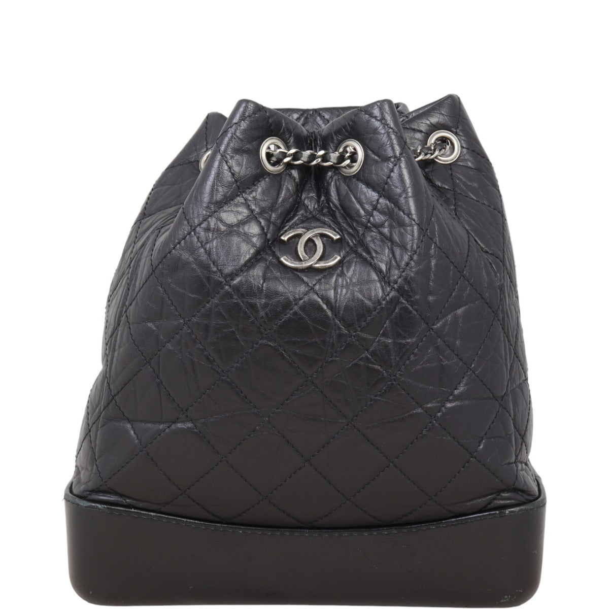 Chanel Gabrielle Backpack 25 Series Black Medium
