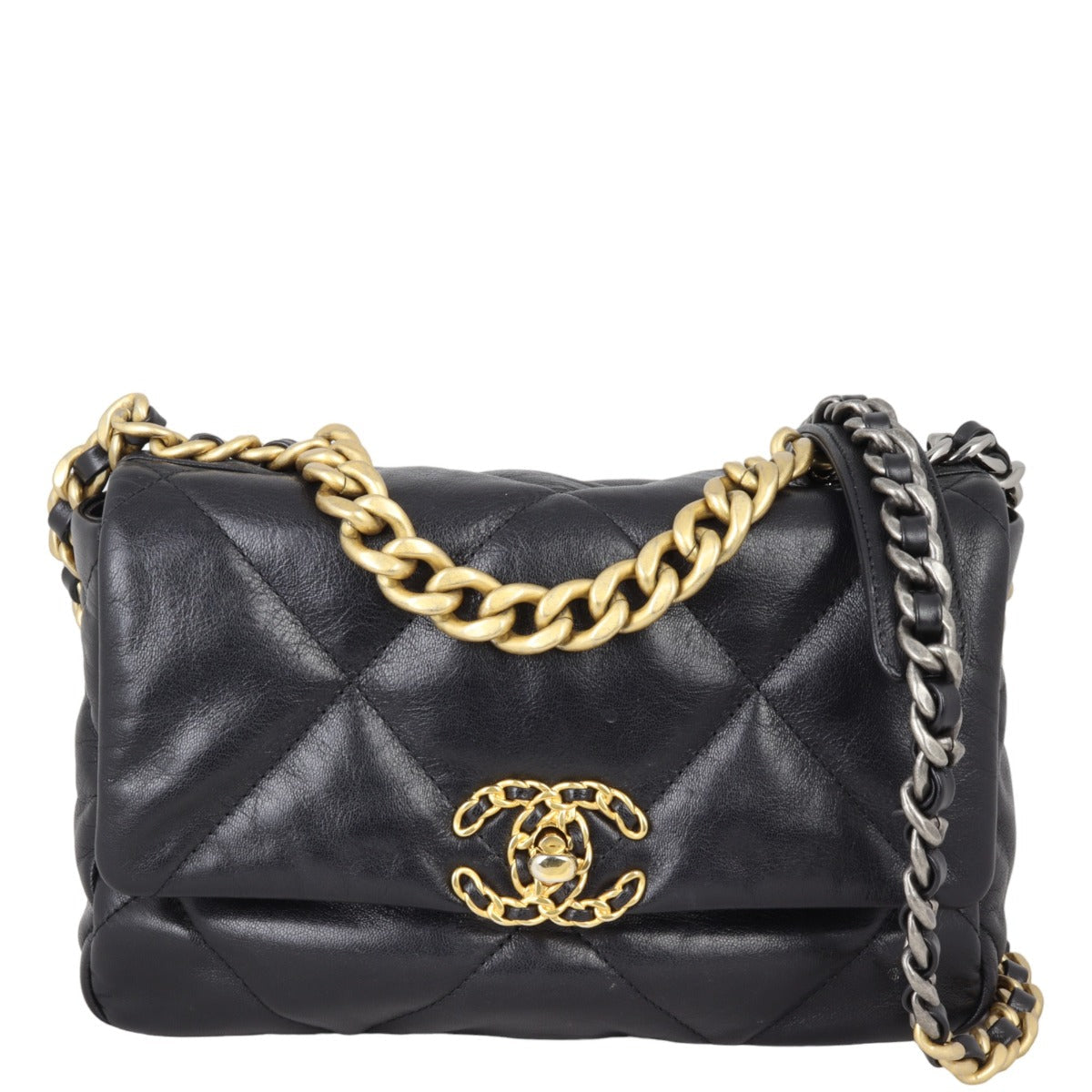 Chanel 19 Bag 30 Series Black Medium Handbag