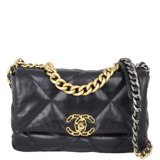 Chanel 19 Bag 30 Series Black Medium Handbag