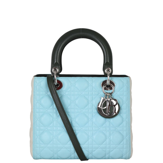 Dior Crossbody Bag Lady Tricolour Medium Shoulder Bag