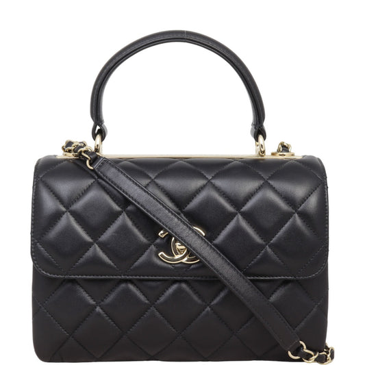 Chanel CC Trendy Lambskin Handbag Black Small
