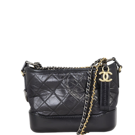 Chanel Gabrielle Hobo 26 Series Black Small Hobo Bag