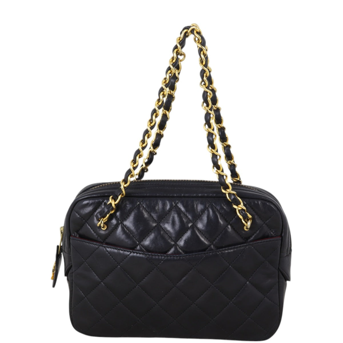 Chanel Camera Shoulder Bag Black Small