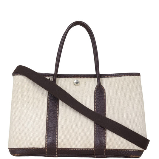 Hermes Garden Party Toile Officier Crossbody Bag