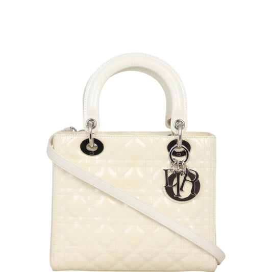 Dior Crossbody Bag Lady 11 Patent Medium Shoulder Bag