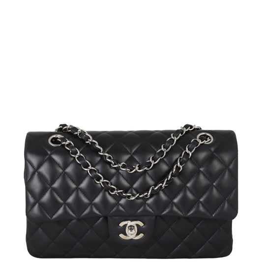 Chanel Classic Double 15 Series Handbag Black Medium