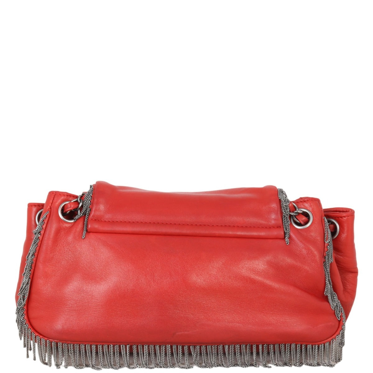 Chanel Rock & Cabaret Fringe Accordion Bag Red Chain Jewelry