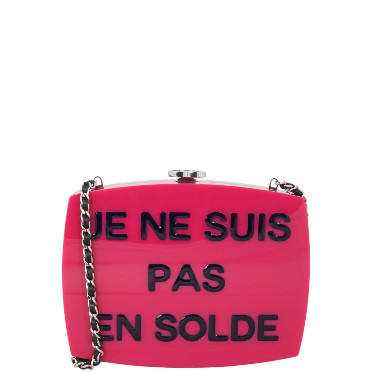 Chanel Evening In The Street Clutch Plexiglass Pink Clutch Bag
