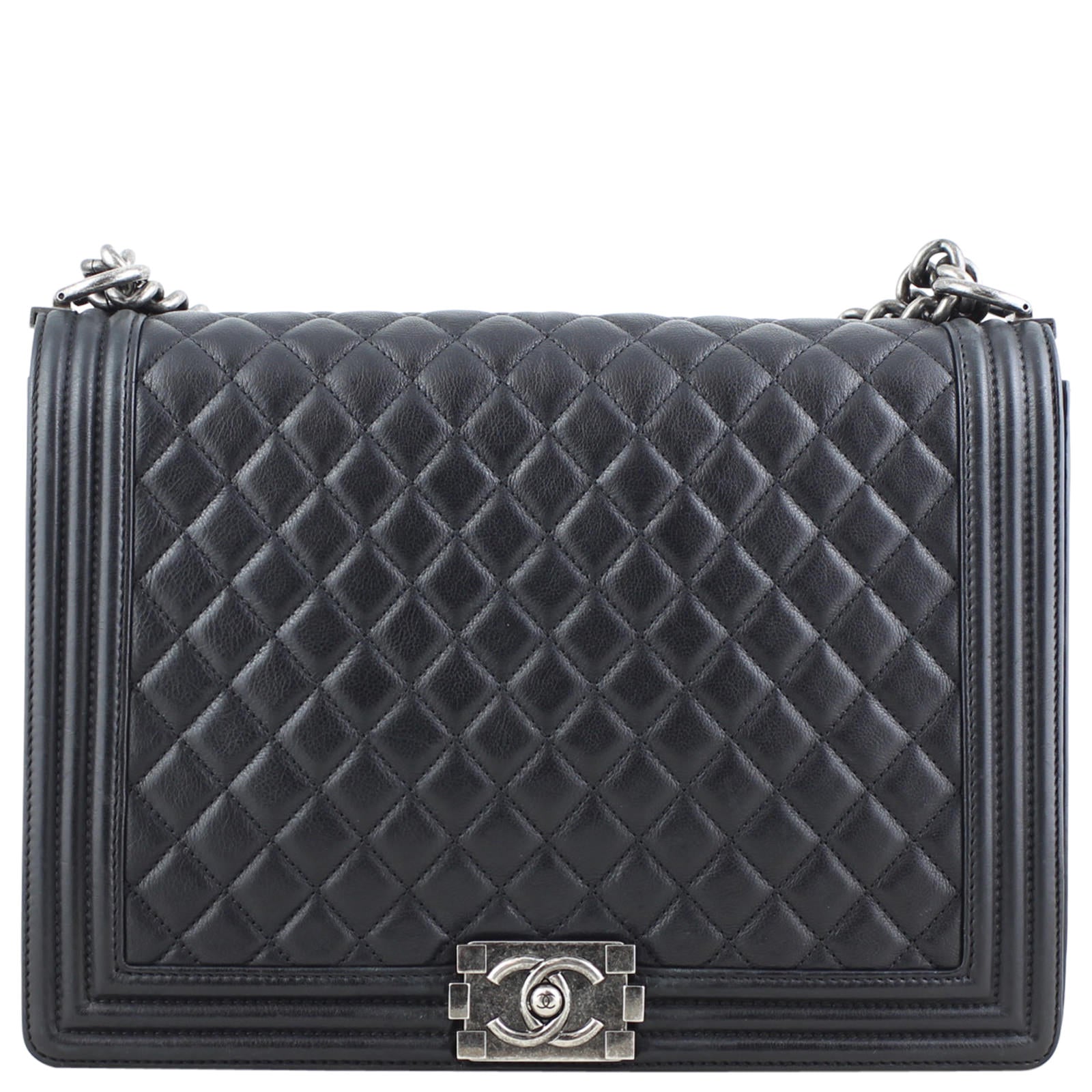 Chanel Boy 17 Series Handbag Black Large